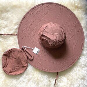 NWT Baggu Packable Sun Hat - Cocoa